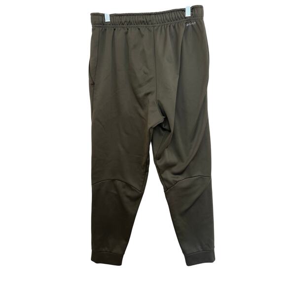 Nike Dri-FIT Tapered Joggers Olive Green Polyester Athletic Pants Size M - Picture 2 of 10